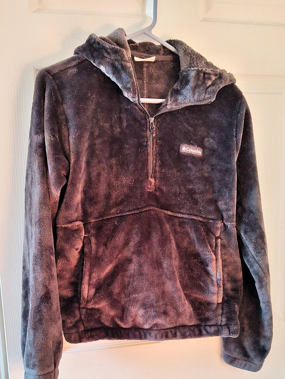 Columbia Rugged Ridge III Sherpa Pullover Hoodie Brown Medium
